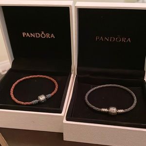 pandora leather bracelets